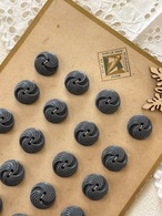 フランスVintageボタン ヴィンテージボタン 1940年代〜 デッドストック 17mm グレー アクセサリーパーツ デコレーション材