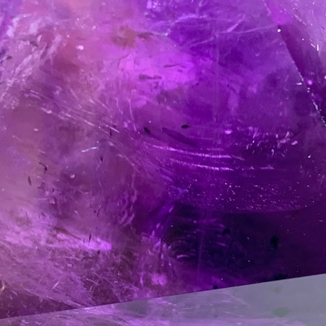 希少☆ロマネシュ鉱入り・色合い美麗☆アメジスト ポイント
