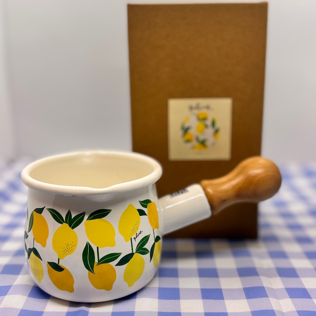 プルーン（plune） ホーロー製プチミルクパン レモン TYJ-732 日本製  [カラー: レモン]