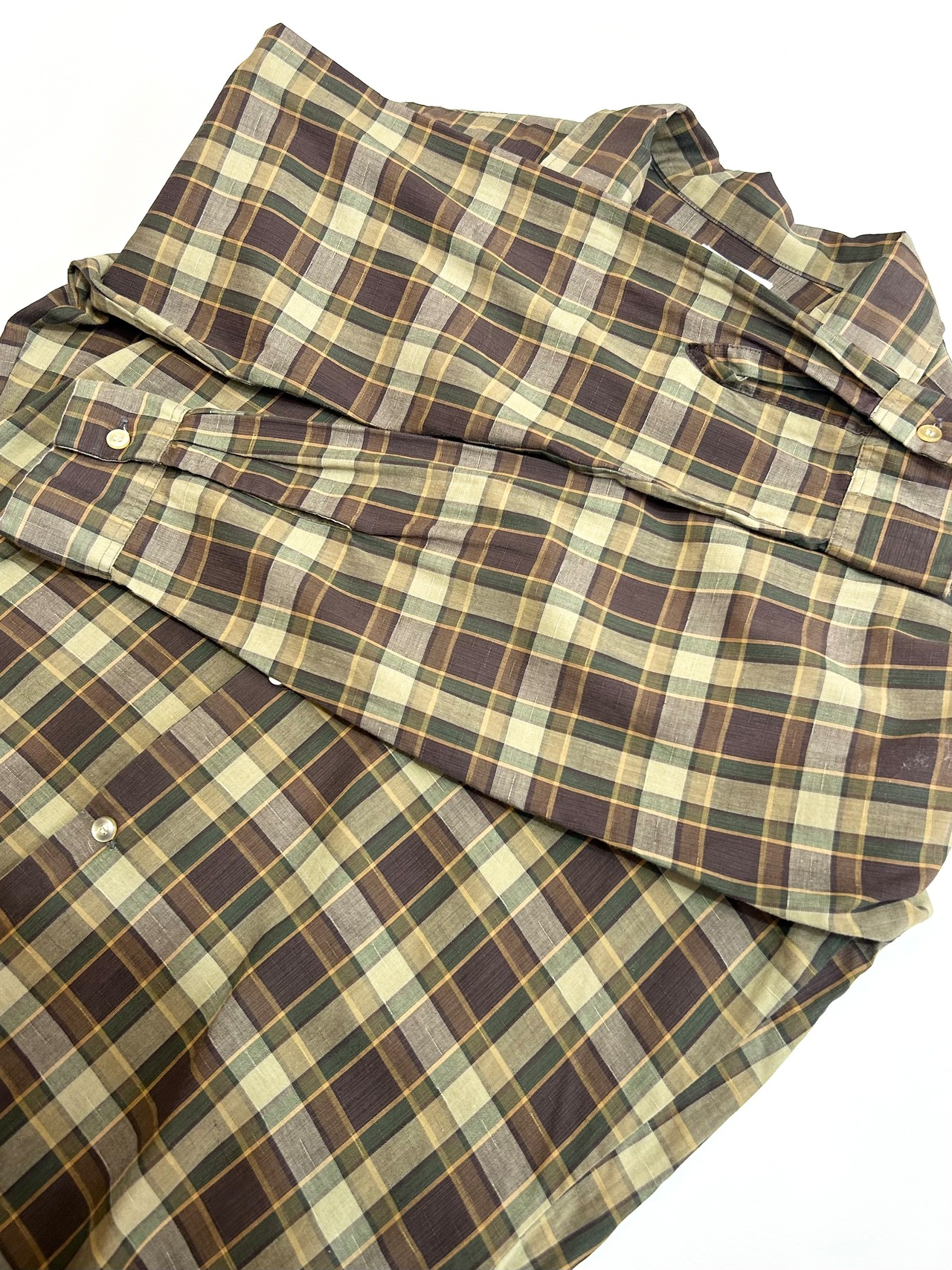70s ARROW OPEN COLLAR SHIRT MADE IN USA Size L