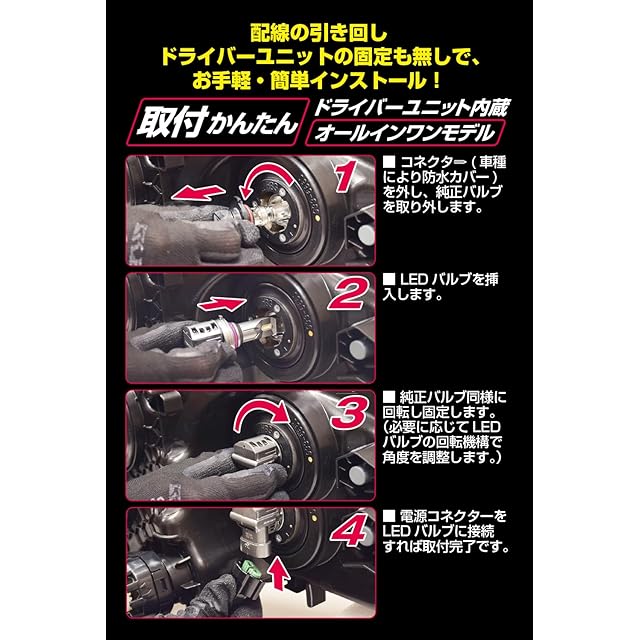 ご連絡用 IPF ヘッドライト フォグランプ LED 車用 HB3 HB4 4000lm 4000K 温白色