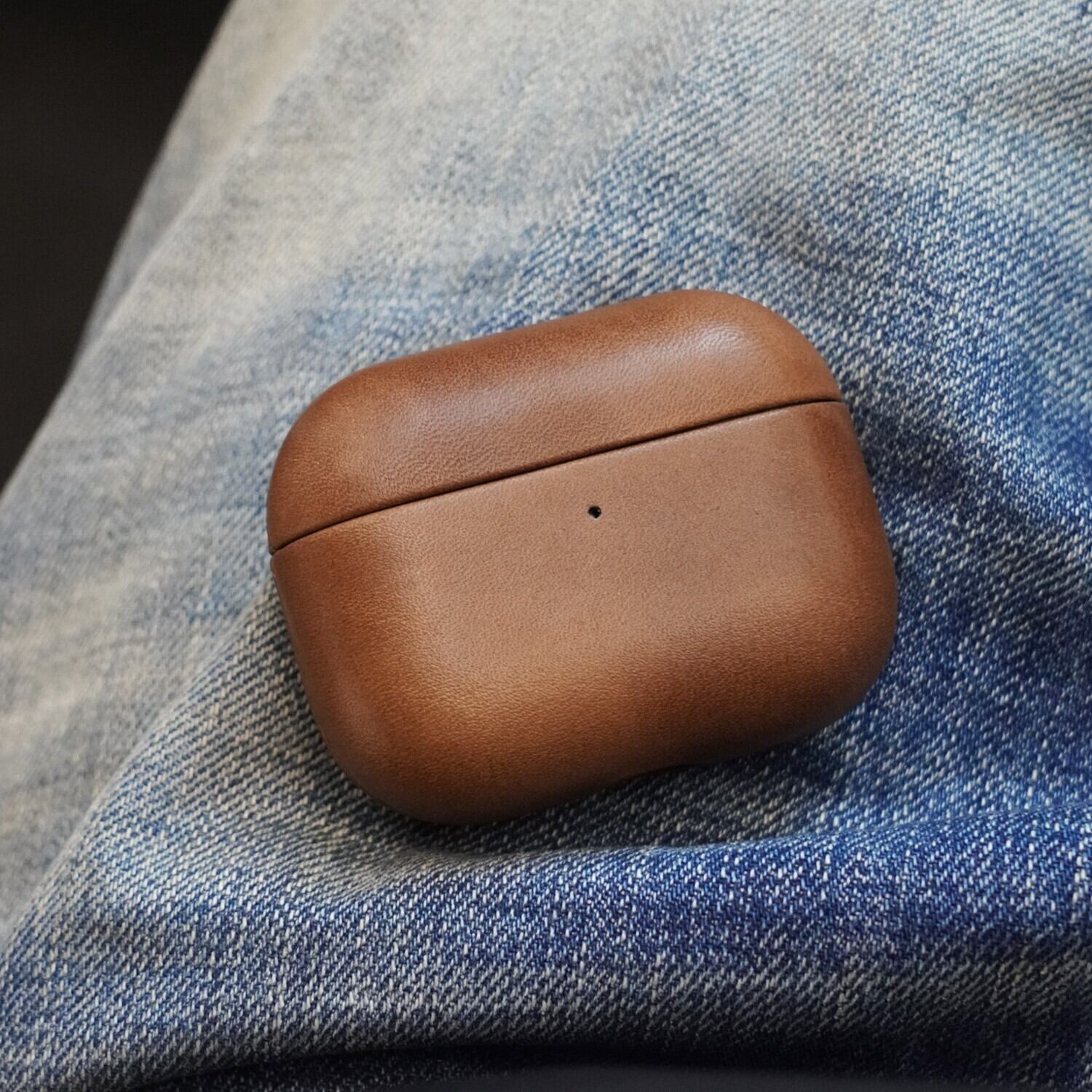 Cognac Cowhide Leather Case / エアーポッズ コニャック 本革