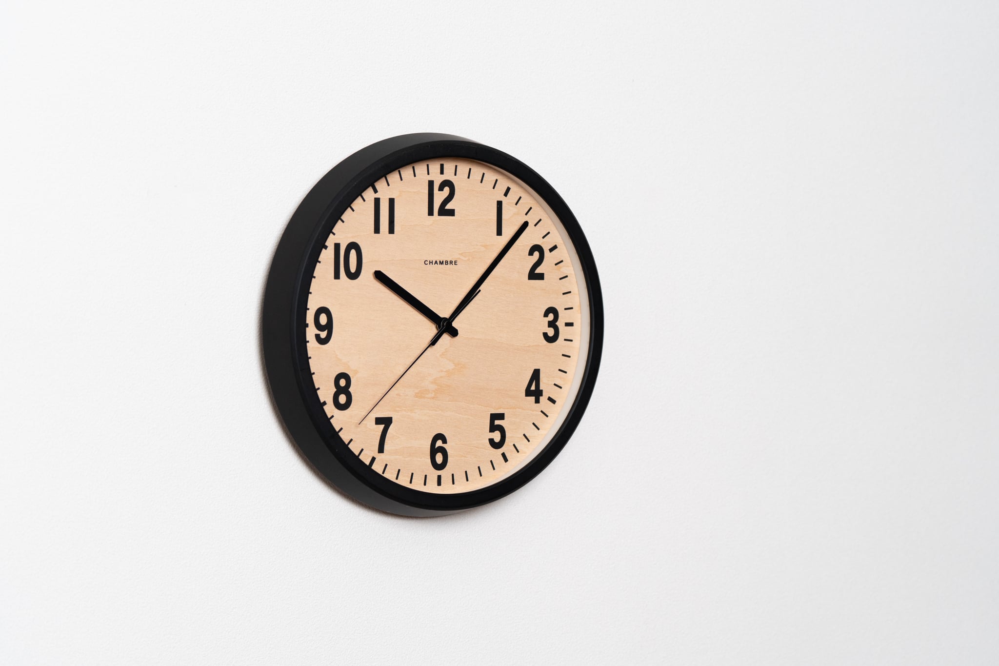 電波時計 PUBLIC CLOCK BLACK -renewal- | シャンブル【CHAMBRE】by
