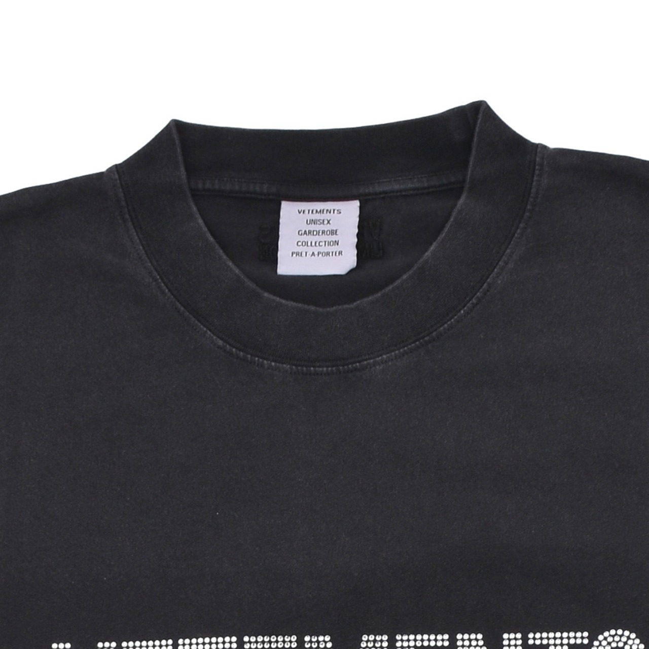 【VETEMENTS】CRYSTAL LIMITED EDITION T-SHIRT（WASHED BLACK） - 3