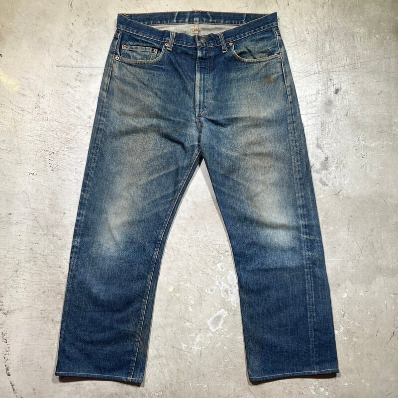 60's 70's LEVI'S リーバイス 505 デニム Big E 並行ステッチ 刻印8 42TALON リペア 色落ち良好 ウエスト実寸W36  USA製 希少 ヴィンテージ BA-2267 RM2686H | agito vintage powered by BASE