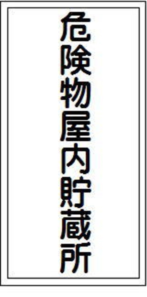 危険物屋内貯蔵所　ステッカー　KS07
