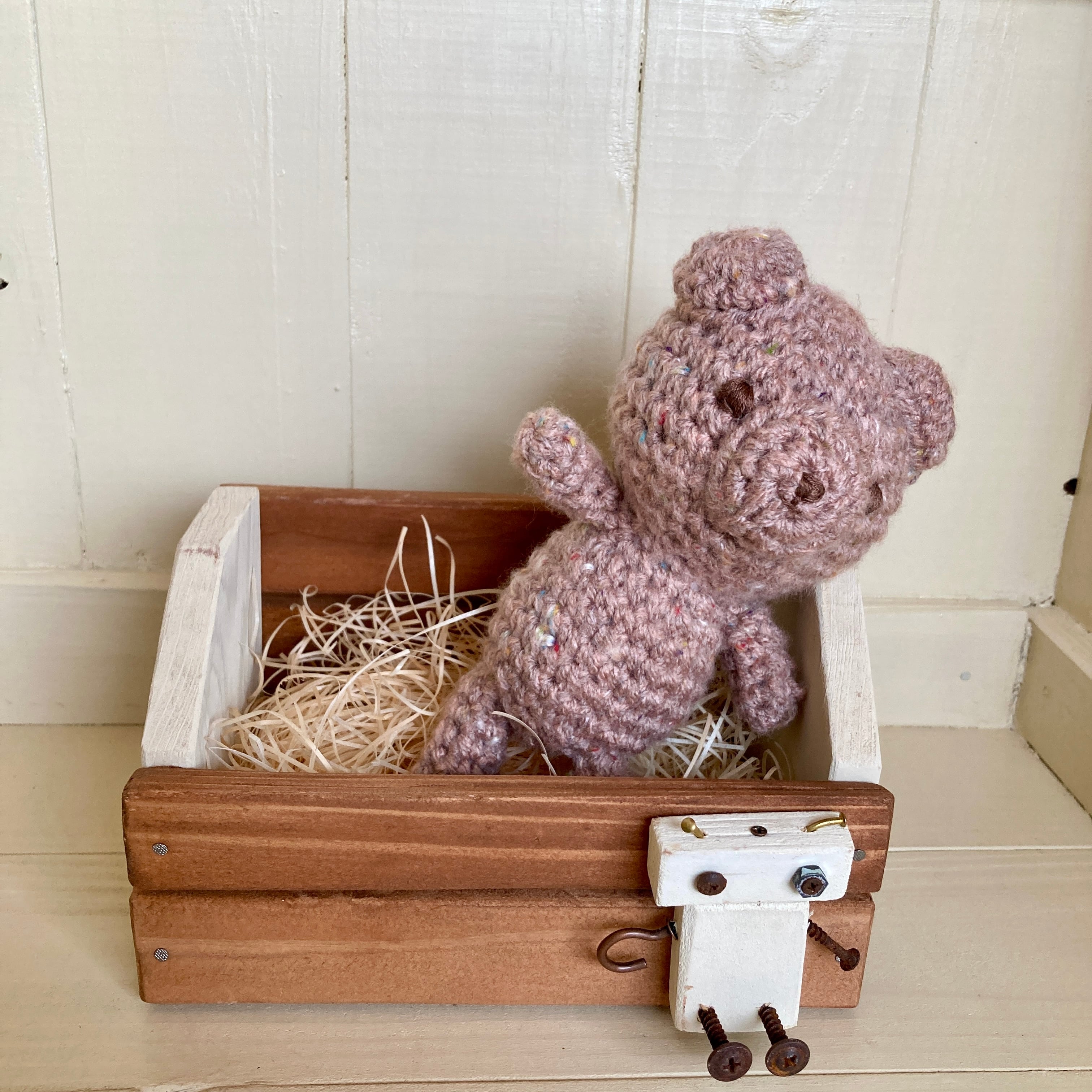 あみぐるみぶたさんいちご大好き【15番目オーダー商品完成】 ハンドメイド