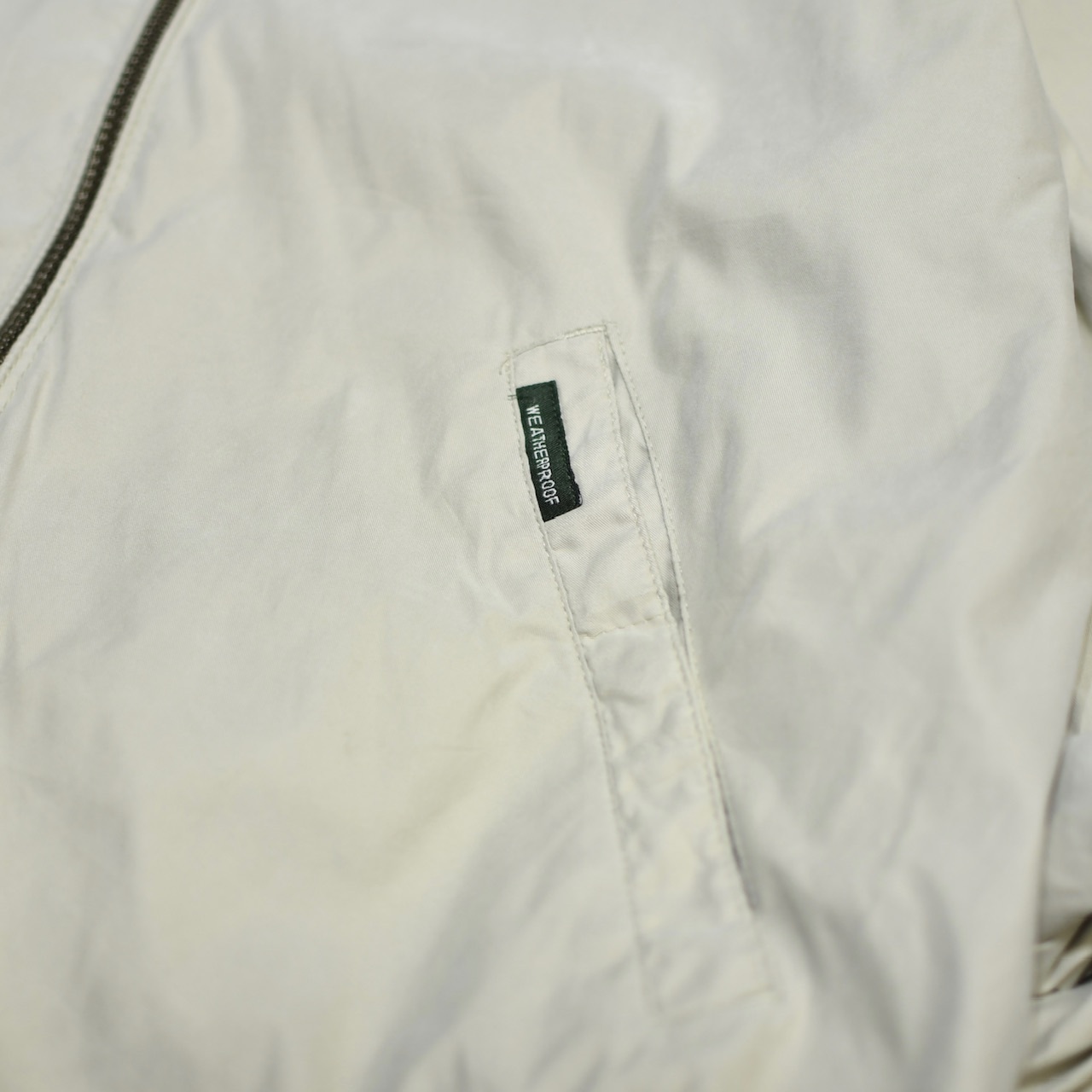 weatherproof smooth blouson ivory