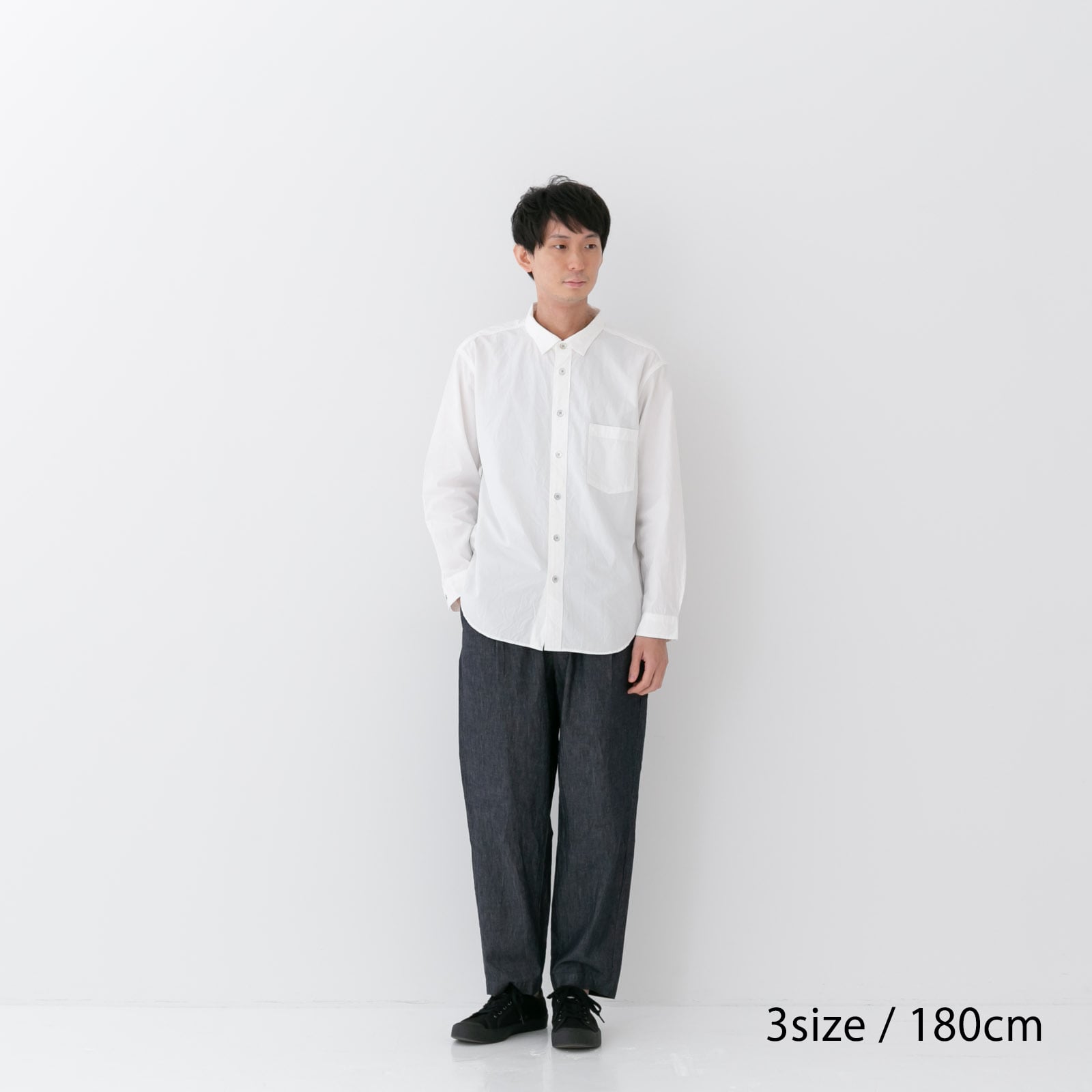 リネン TEIBAN 80/2ダウンプルーフ レギュラーカラーシャツ(R35000)全3色