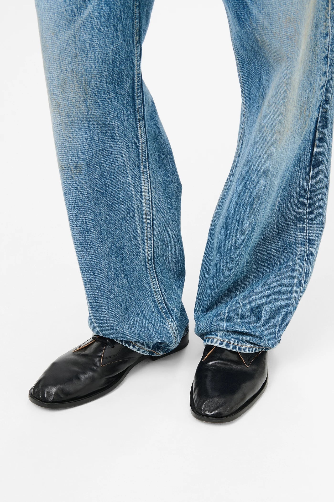 OUR LEGACY COLLAPSING CONSULTANT True Dye Black Leather A2257CCT