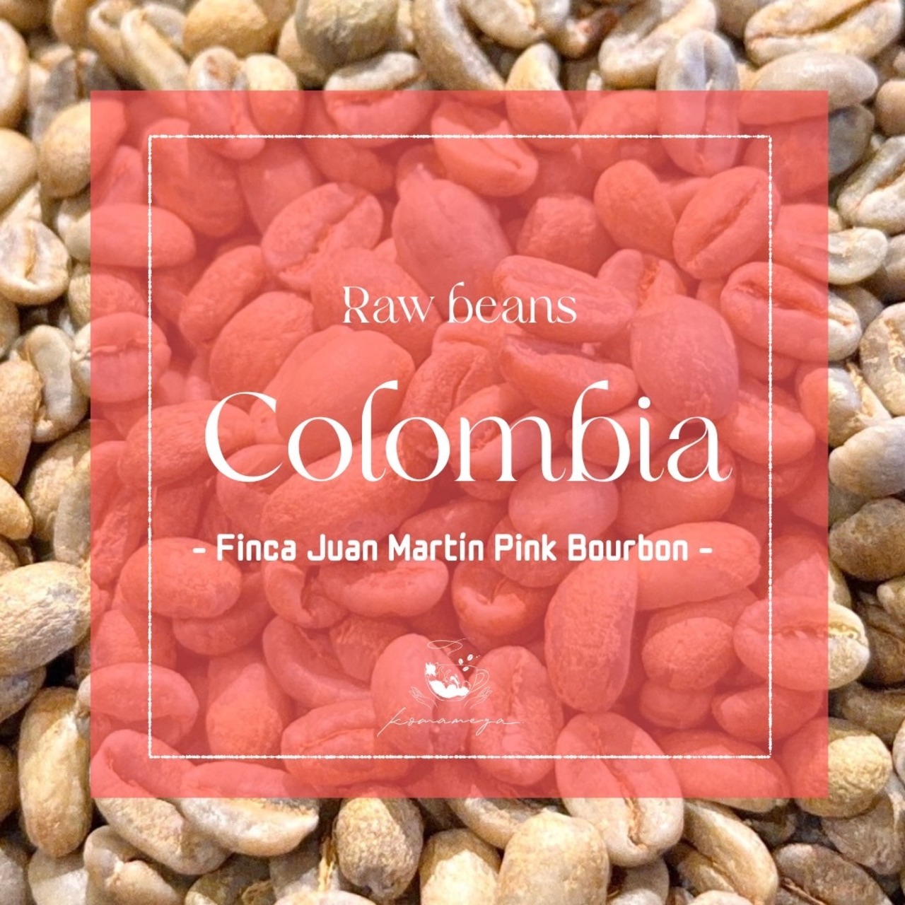 【生豆】コロンビア Finca Juan Martín Pink Bourbon Washed｜100g