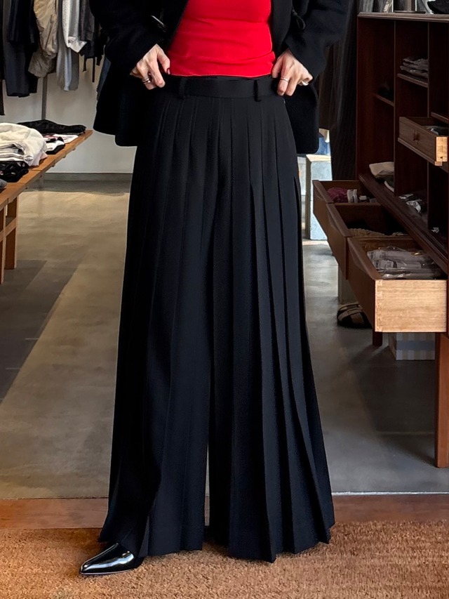 【26AW】FETICO フェティコ / パンツ / FINE WOOL SUITING PLEATED TROUSERS