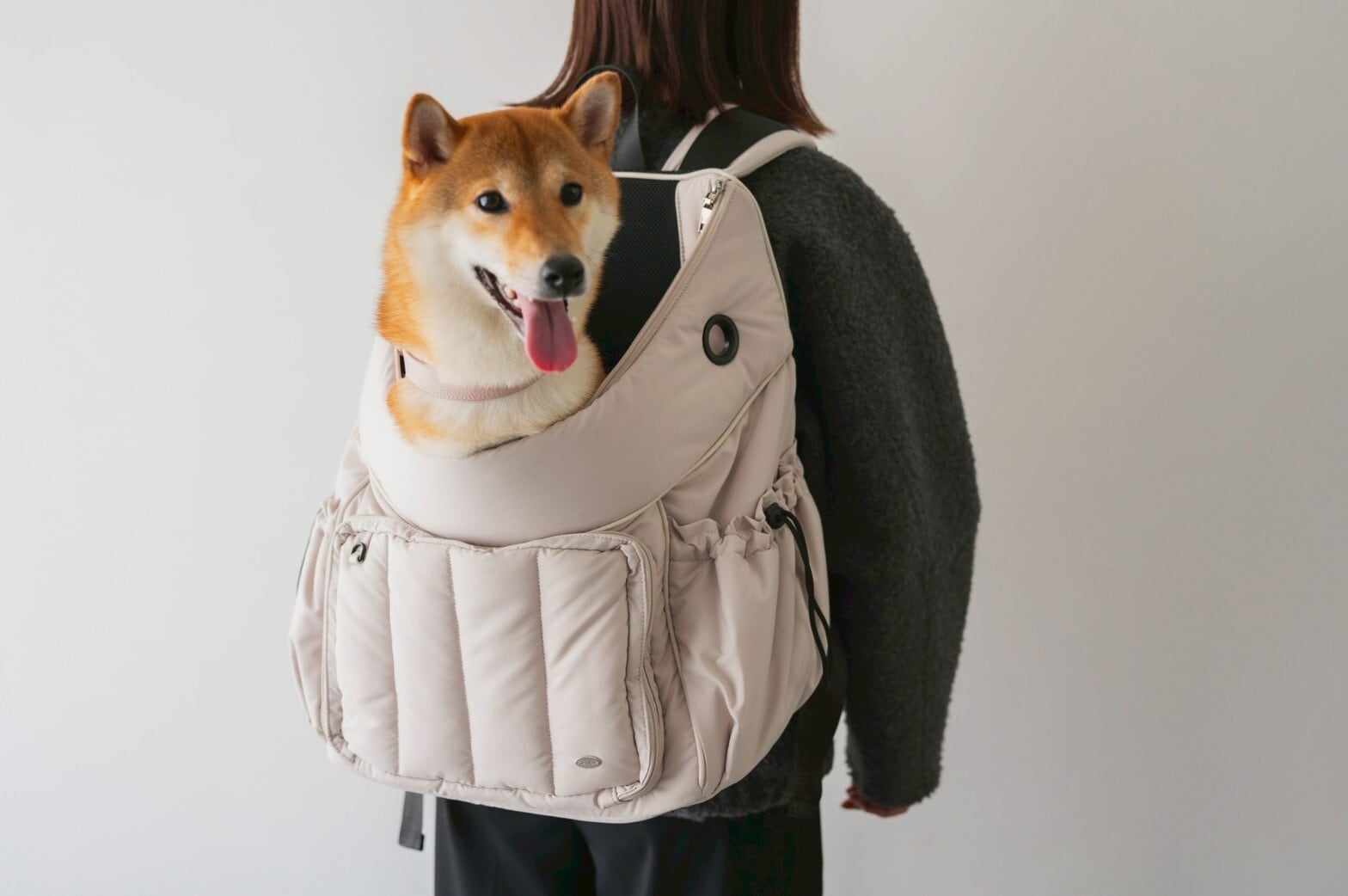 FuFu フワモコリュックキャリー Lサイズ アイボリー | Milla Noue ミラヌー