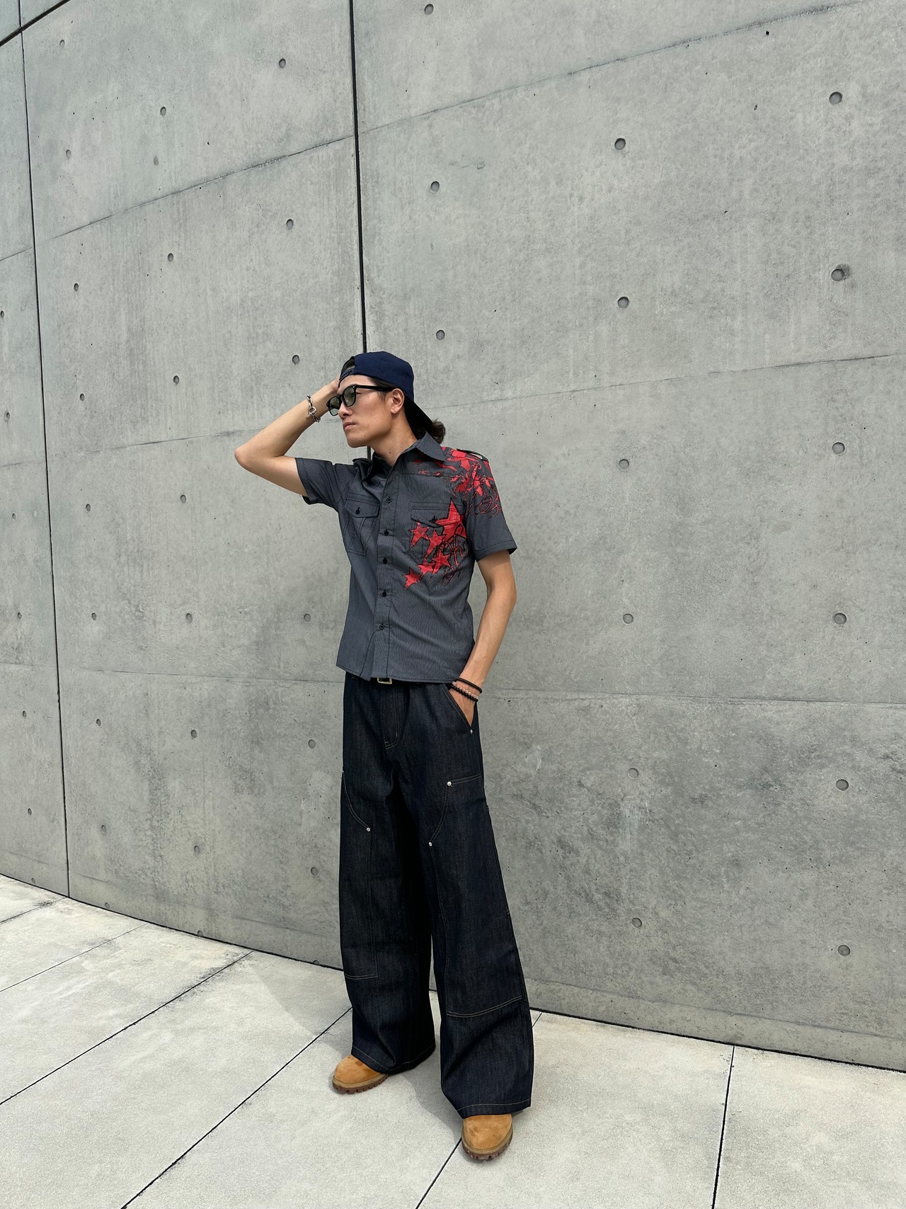 Arch Line Double Knee Denim
