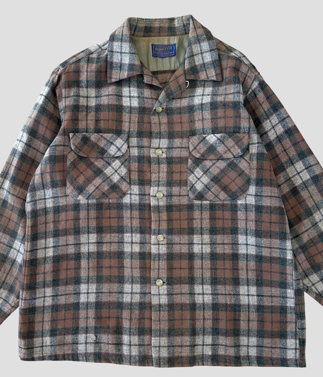 -Pendleton- Vintage 50s L Board Shirt made in USA