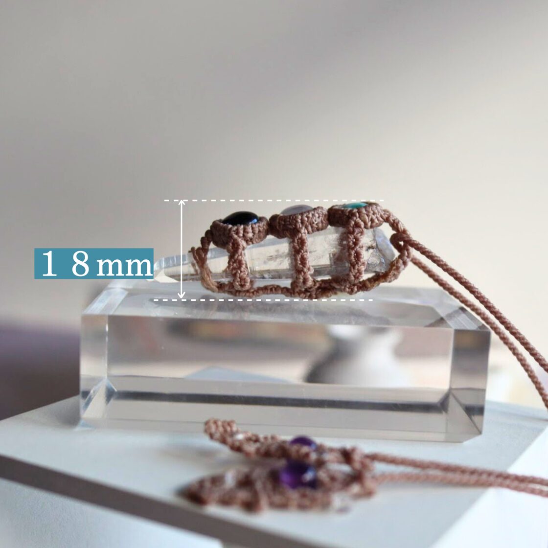 ペンダントトップ ネックレス 天然石 大きめ 金属アレルギー対応 ペンダントトップ ネックレス 天然石 大きめ 金属アレルギー対応
