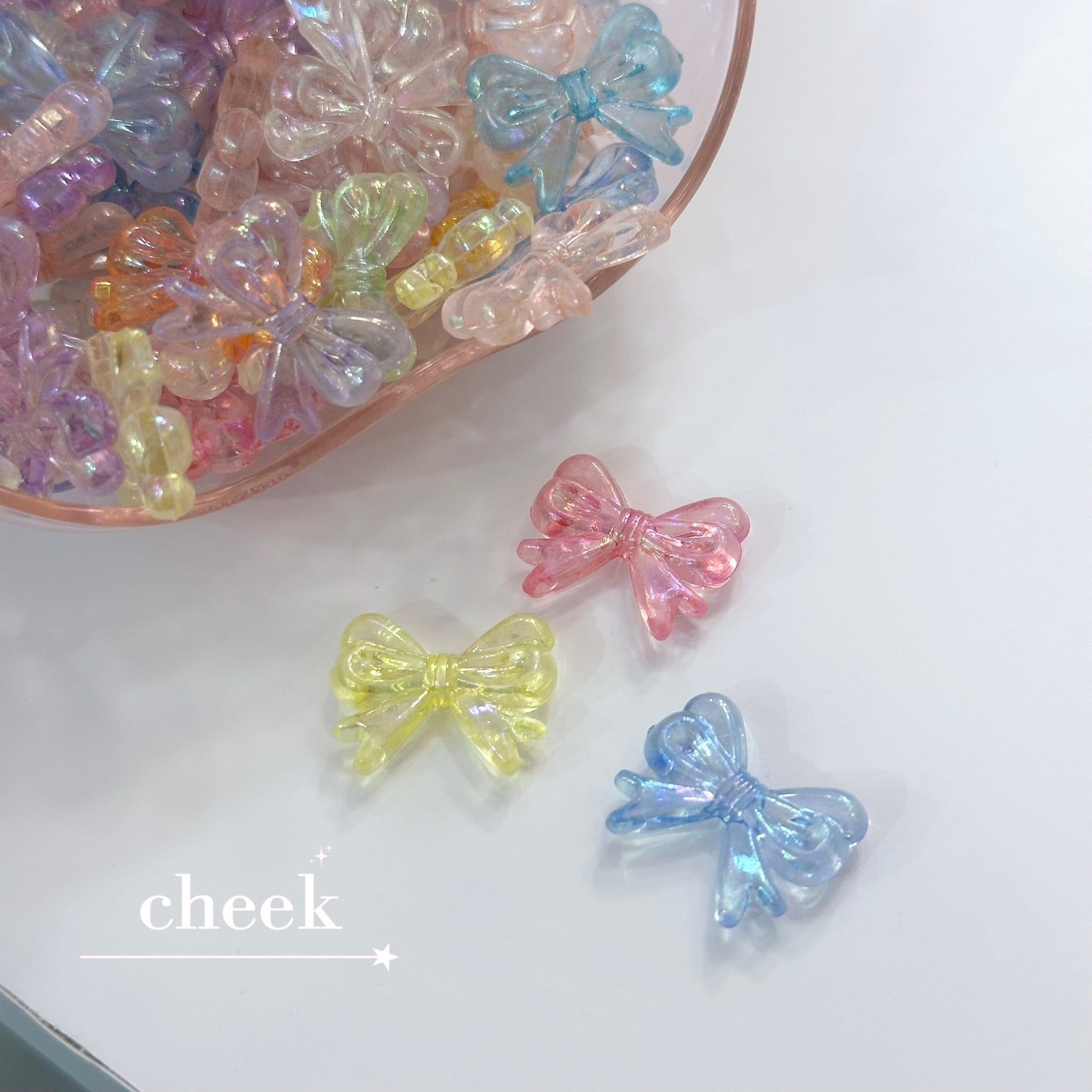 ネイルパーツ デコパーツ リボン 5個入り | cheekgel