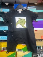 【SAMPLE】A.D.D.I.C.T Kermit Baby Romper Black 【80サイズ】