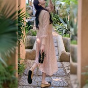 Knit Patchwork Dress 5040