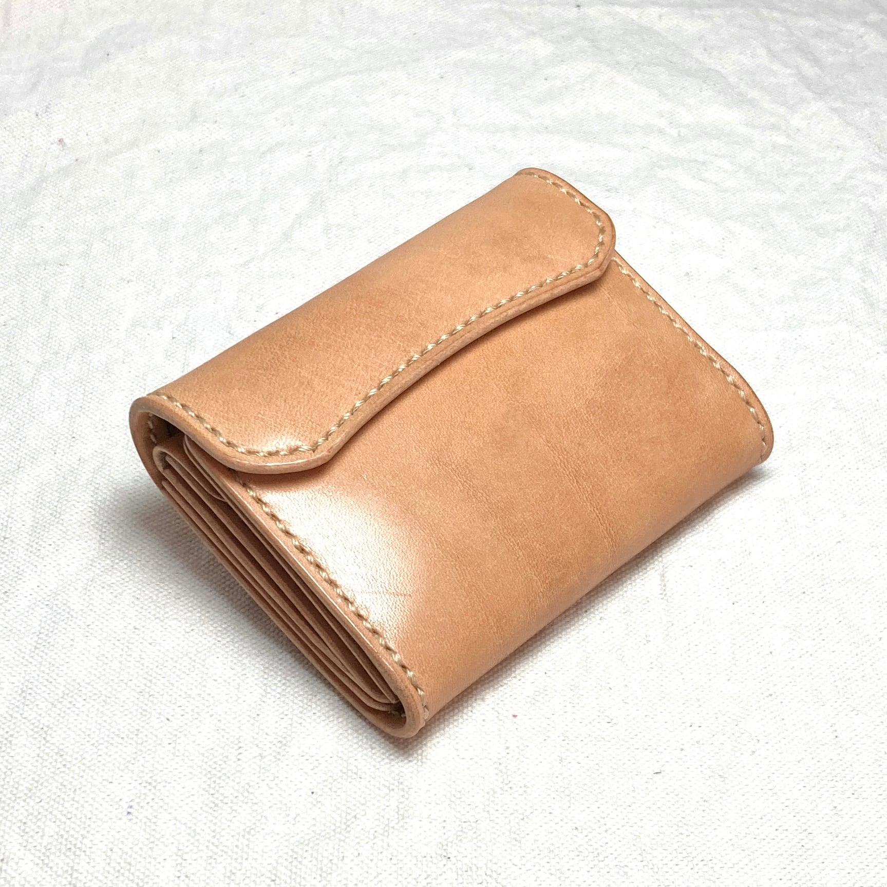 栃木レザー 三つ折り財布 本革 ミニ財布 コンパクト財布 小さい財布