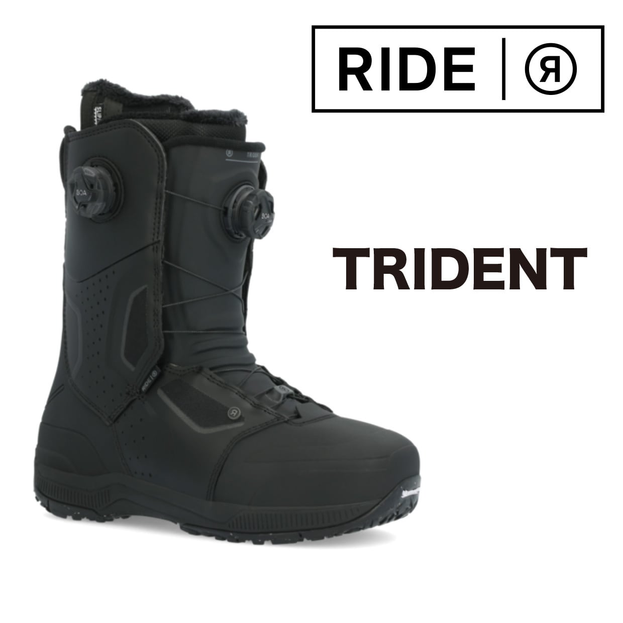 23-24年モデル RIDE .『 TRIDENT 』. BLACK . ライド . トライデント 