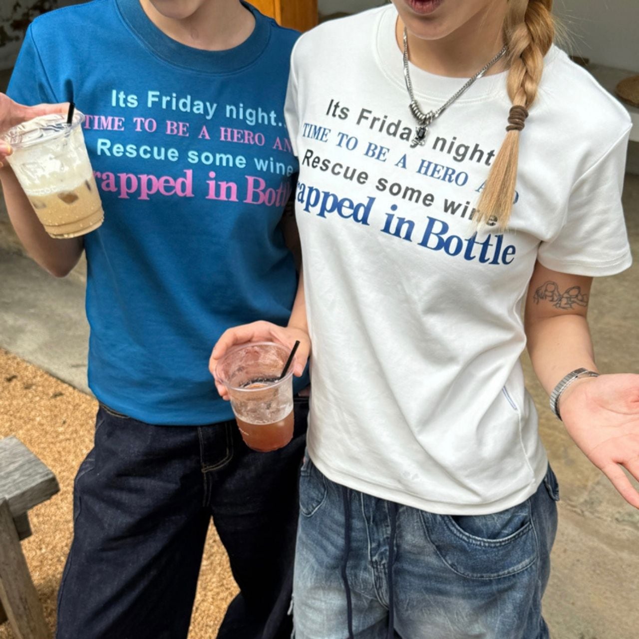 ウィークエンドワイントラップTシャツ 2col R00678