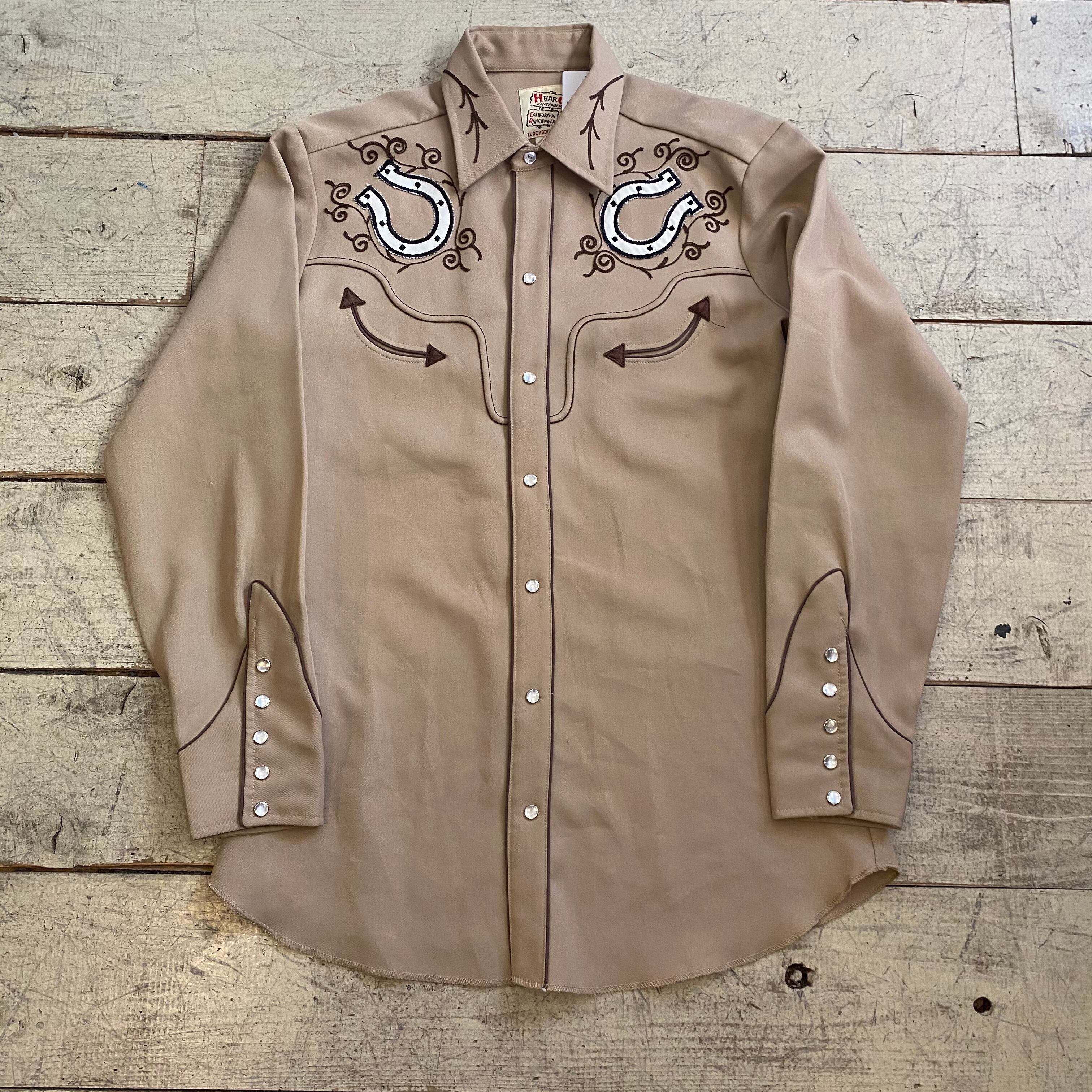 70s H bar C polyester western shirt | What'z up