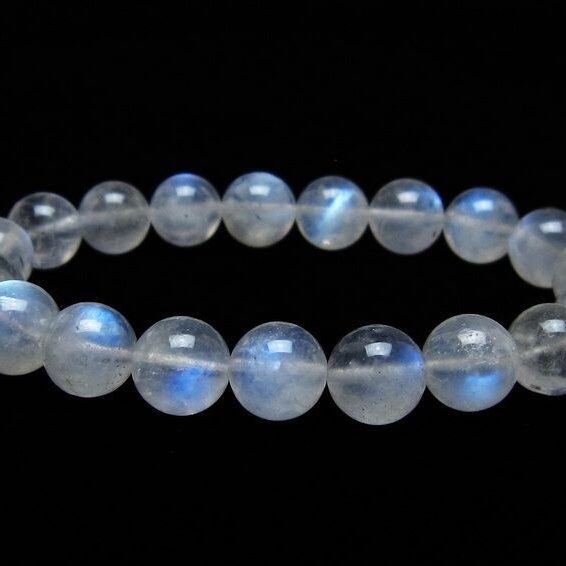 ムーンストーン ブレスレット 10mm 一点物 メール便可 [M便 1/10] 111-44485