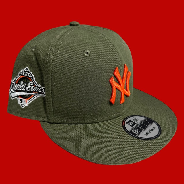 New York Yankees 1996 World Series New Era Snapback / Olive (Orange Brim)