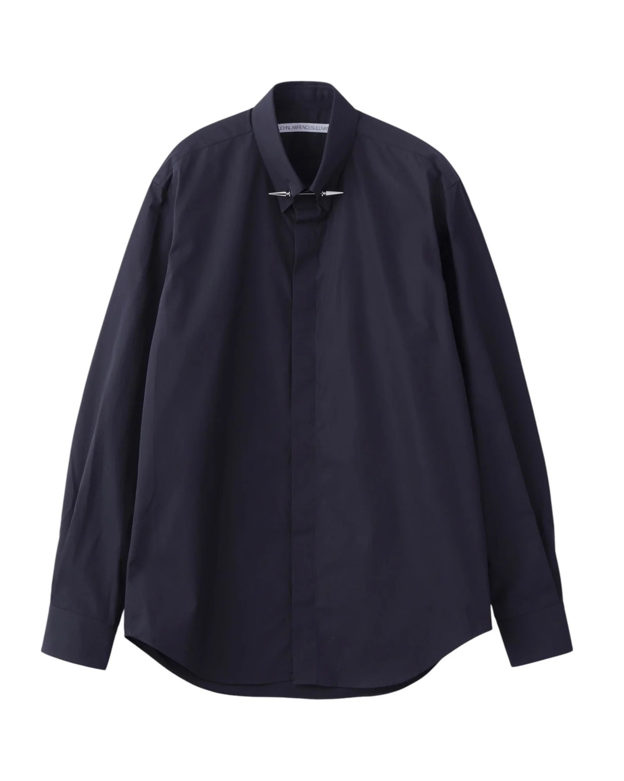 JOHN LAWRENCE SULLIVAN / BROADCLOTH PIN-HOLE COLLAR SHIRT WITH STUD PIN