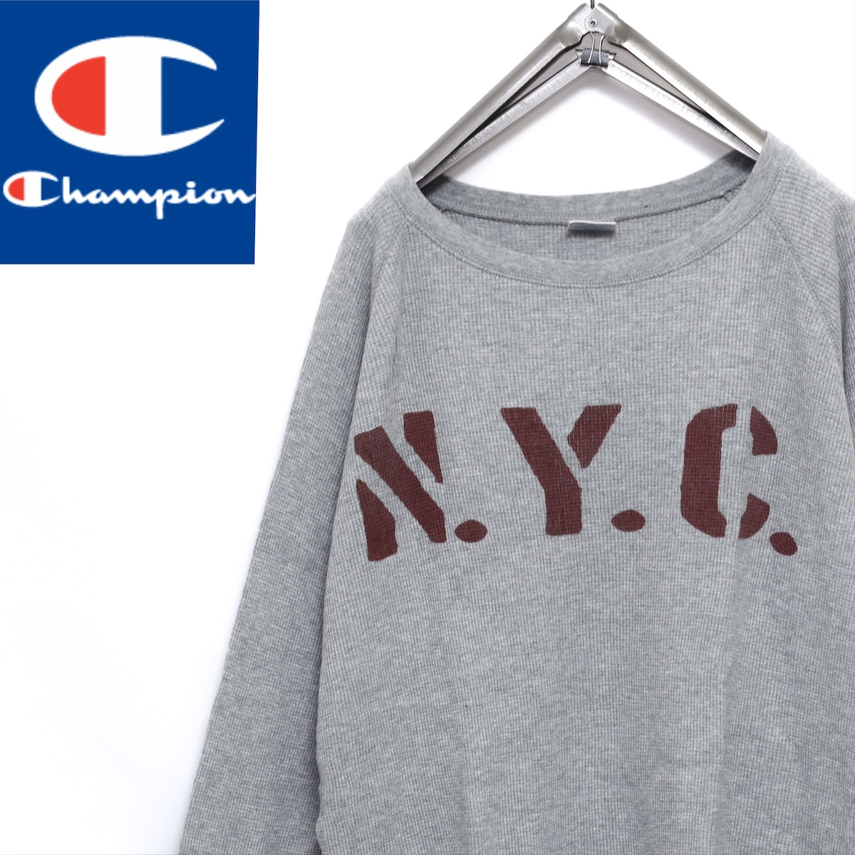 champion チャンピオン N.Y.C プリント サーマル ロンT 90