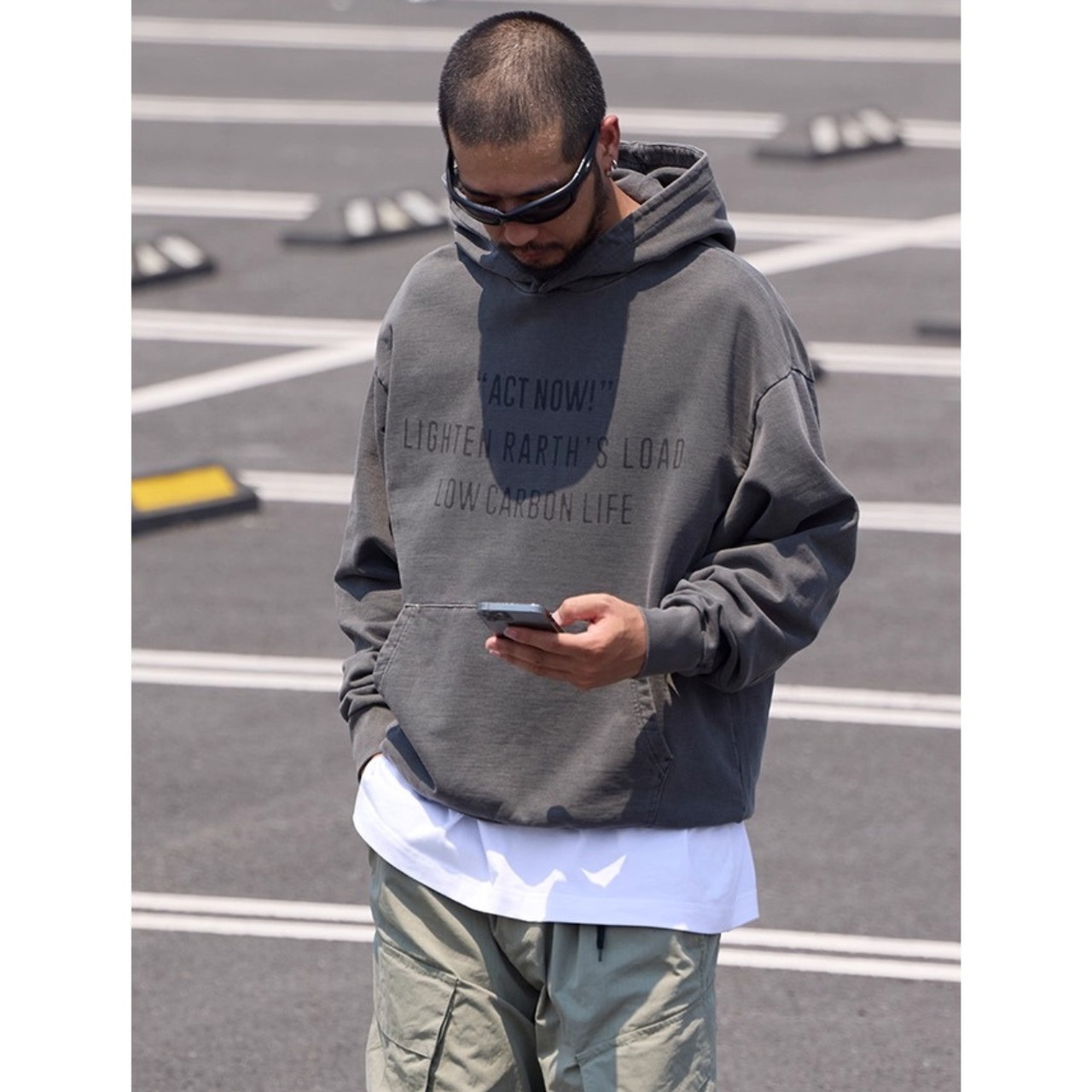 Printed message hoodie 1125 - 9