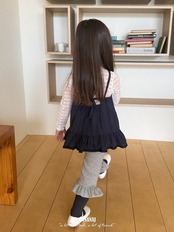 韓国子供服 / BANANA J / 26Autumn / ポンフリルパンツ / 秋服 / キッズ *XS~JS*