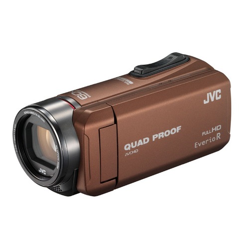 JVCケンウッド 防水・防塵・耐衝撃ビデオカメラ ライトブラウン GZ-R400T