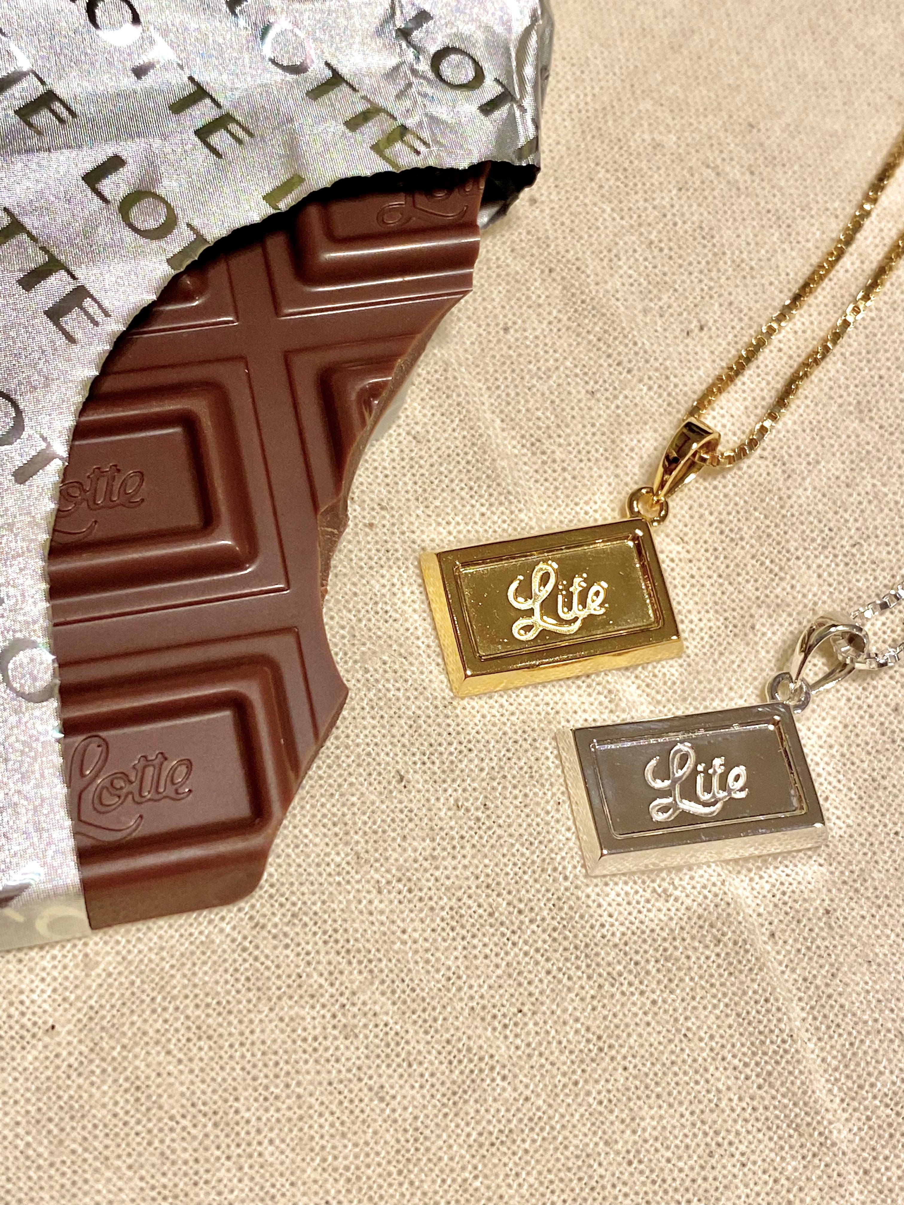 Life chocolate message Necklace/ Silver925 シルバーネックレス/ IN