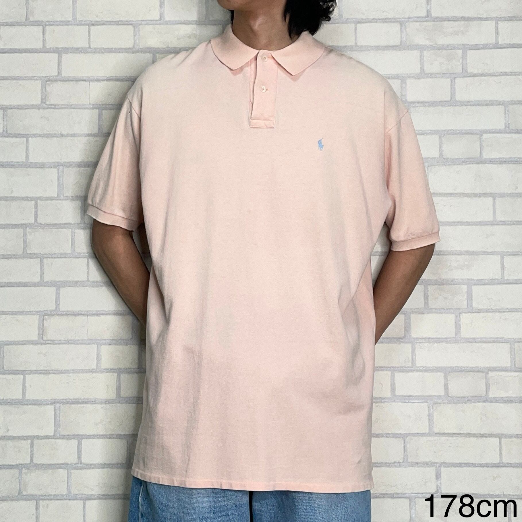 Made in USA 】Polo By Ralph Lauren 半袖ポロシャツ XL 刺繍ロゴ 