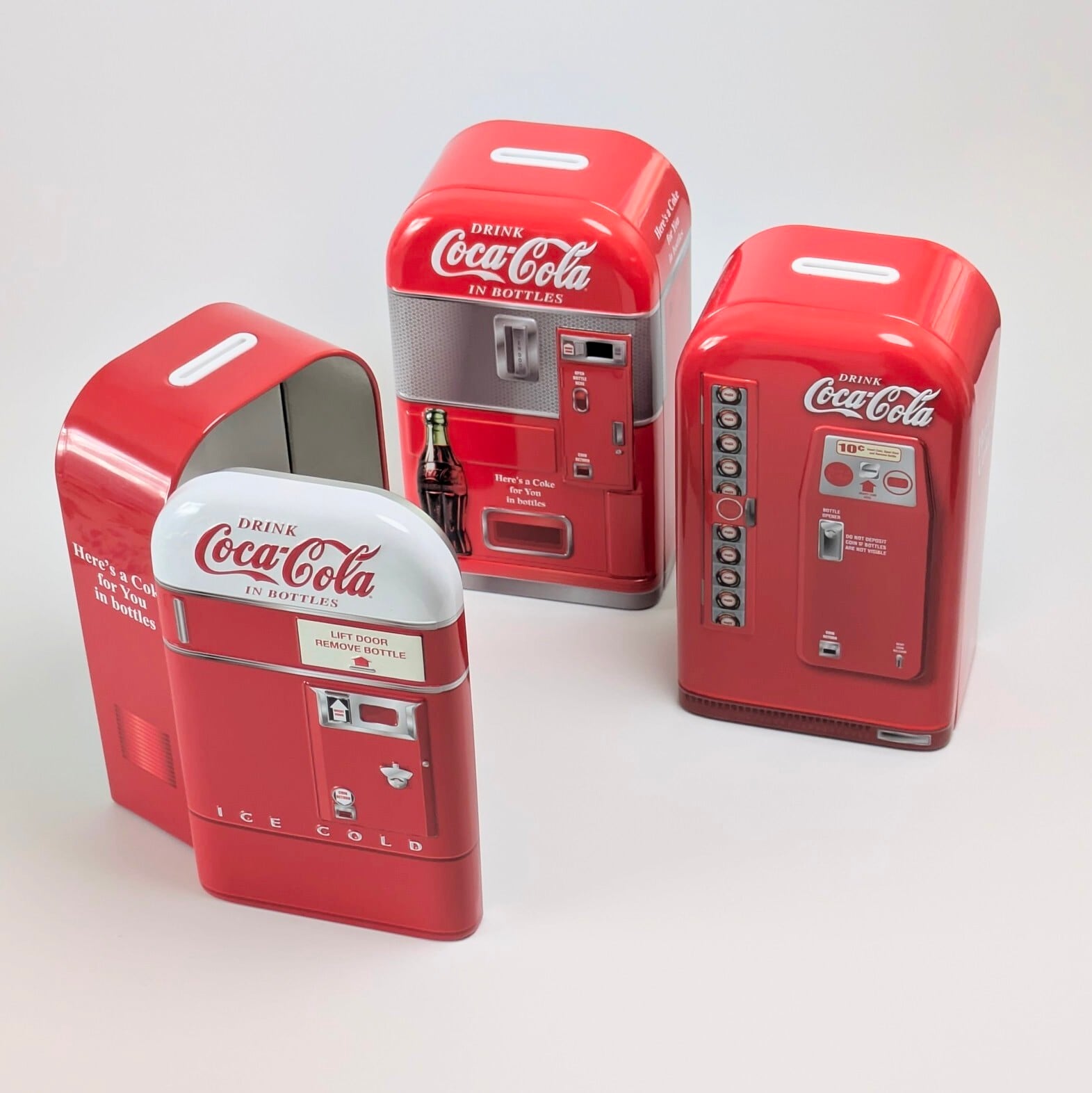 【 Coca-Cola ( コカ・コーラ ) / Coke 】 Vending machine Tin bank / 自動販売機型貯金箱 / コインバンク / 1950年代 1960年代【B】〚アメリカン雑貨 アメトイ〛