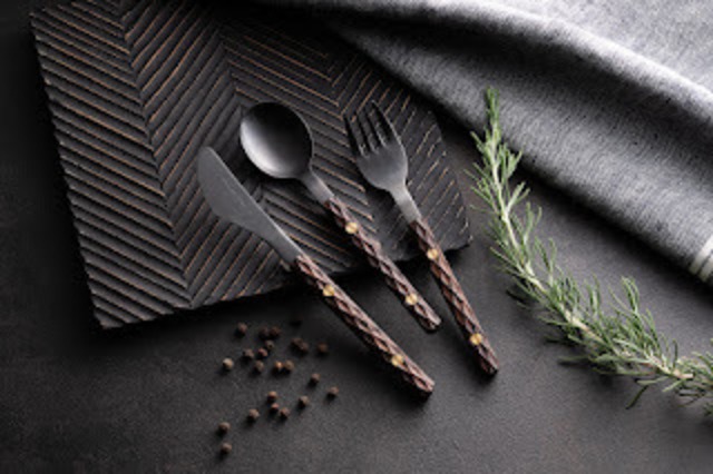 FEDECA 機内食カトラリー フォーク【プレーンブラウン】