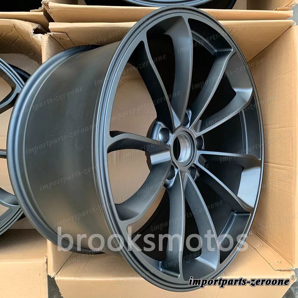 ポルシェ　19インチ　ブラックホイール 19インチ鍛造サテンブラックホイールフィットポルシェ911 997 991