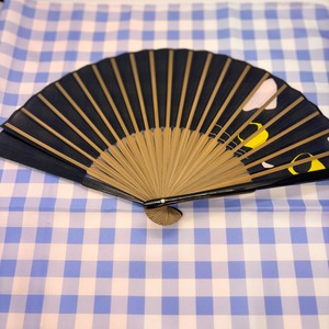 【Ripple】レディースプリント扇子 21cm 猫背