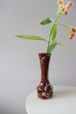 marble clay vase