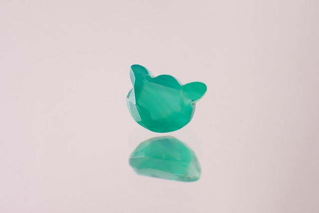 グリーンオニキス(猫カット)　1.44ct　[D11‐361]