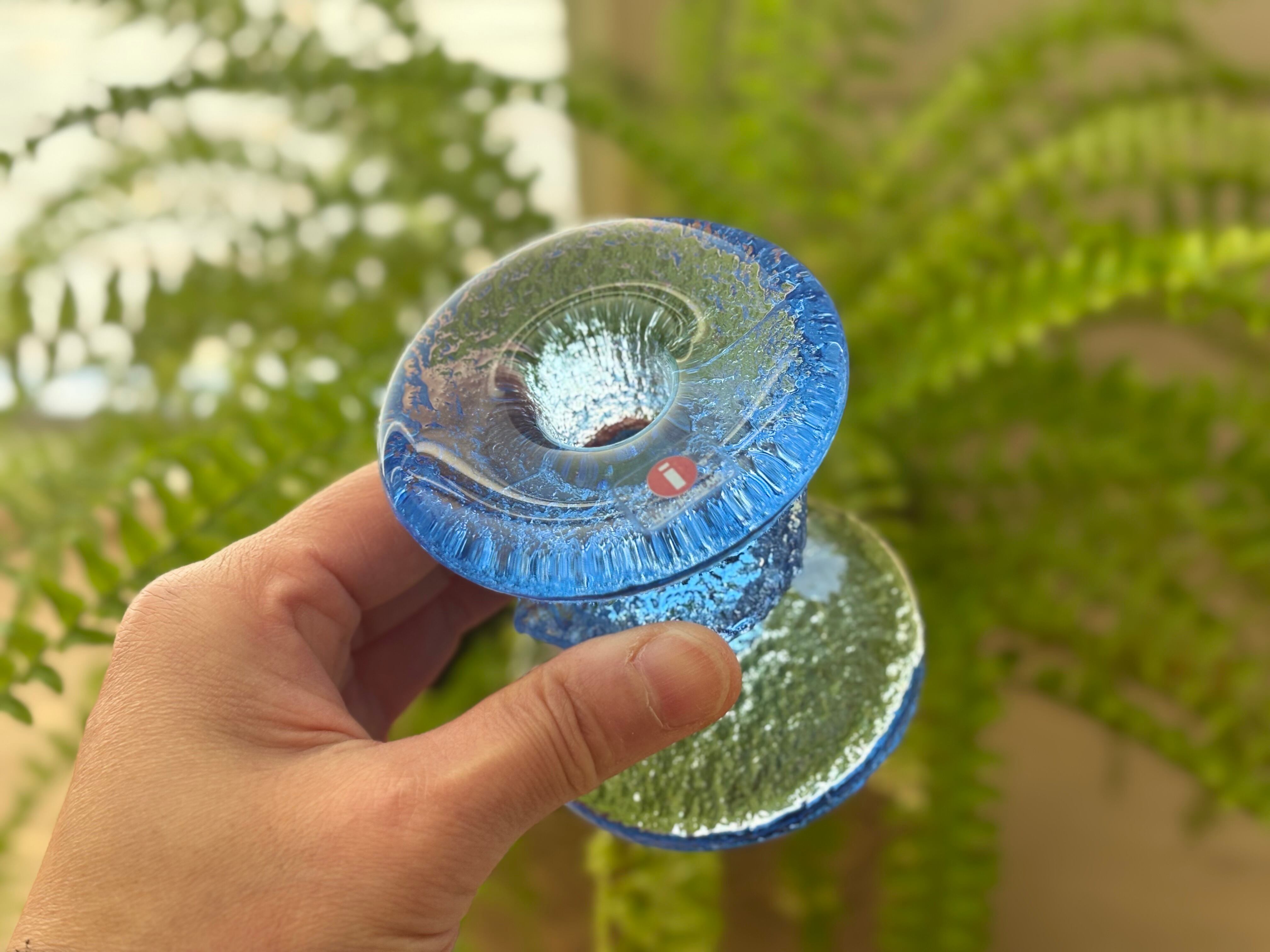 iittala FESTIVO glass vase water blue small | イッタラ