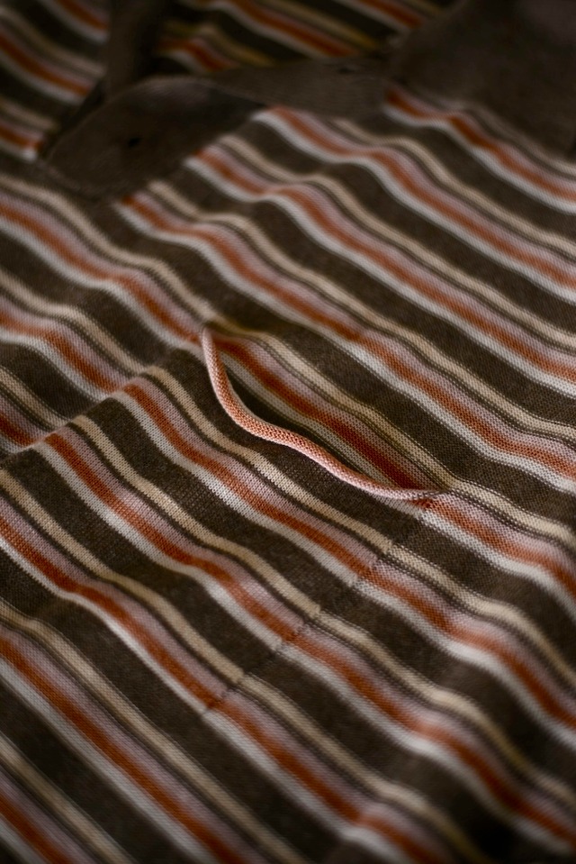 Nikki ESSENTIAL PIECES / Tencel cashmere polo Knit brown mulch border