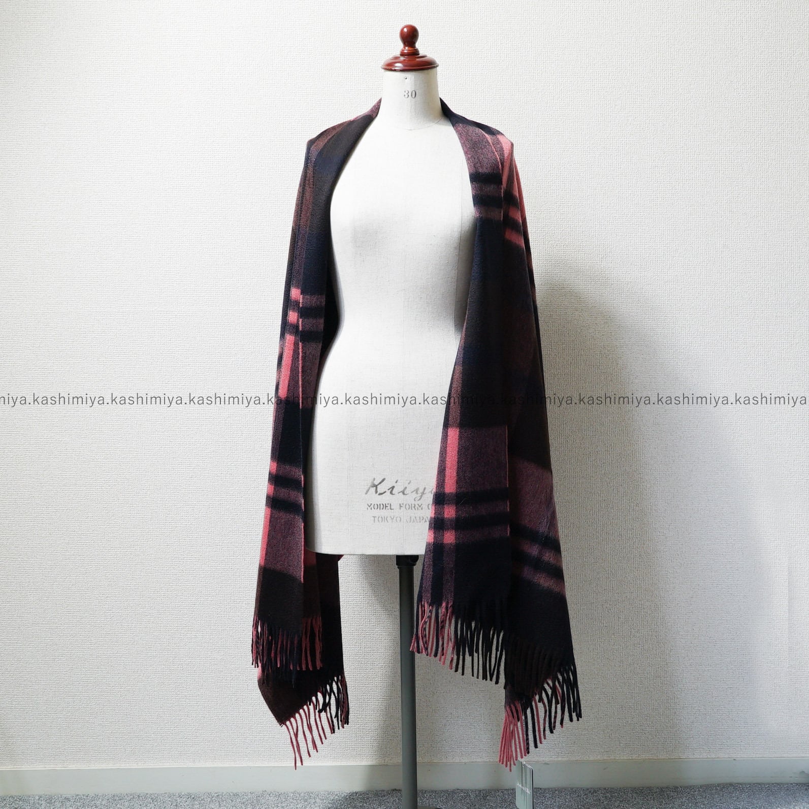 ジョシュア エリス Joshua Ellis カシミヤ大判ストール pink ピンク