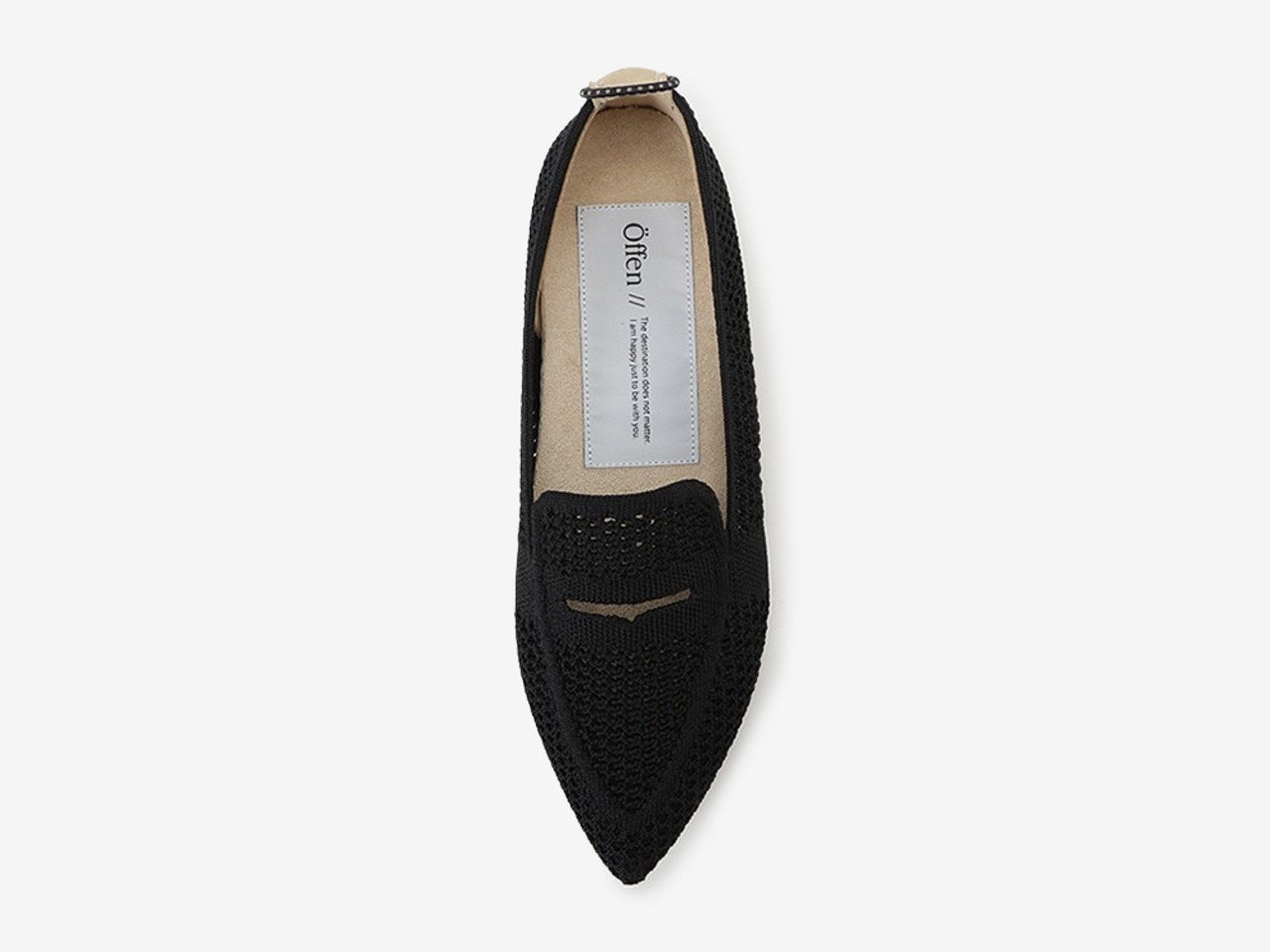 pointed-LOAFERSMESH / BLACK