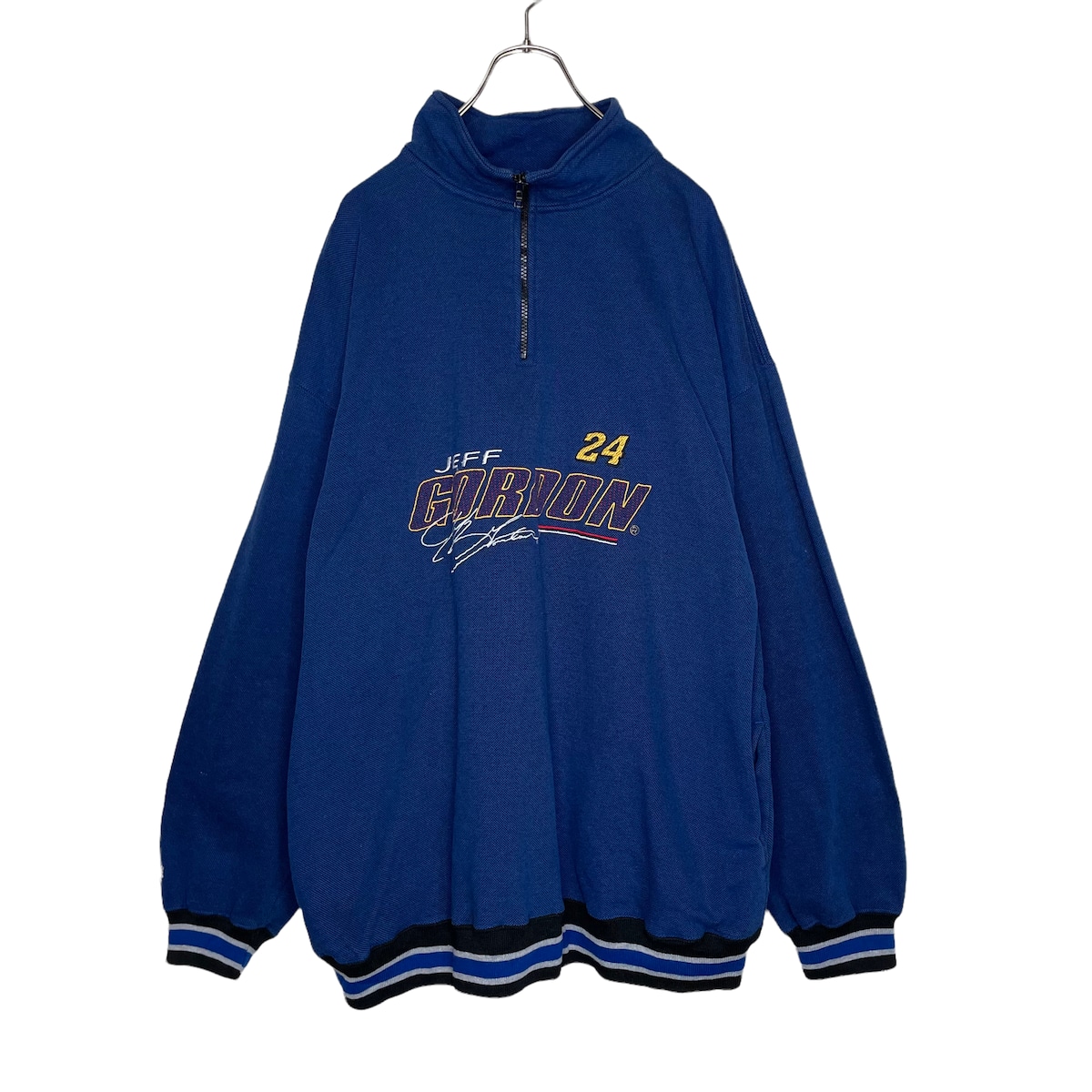 最終値下げ　激レア　40s 50s 復刻　ビンテージ加工ハーフジップ　スウェット ハーフジップ】HASE ハーフジップスウェット XXL ポケット 刺繍 厚手