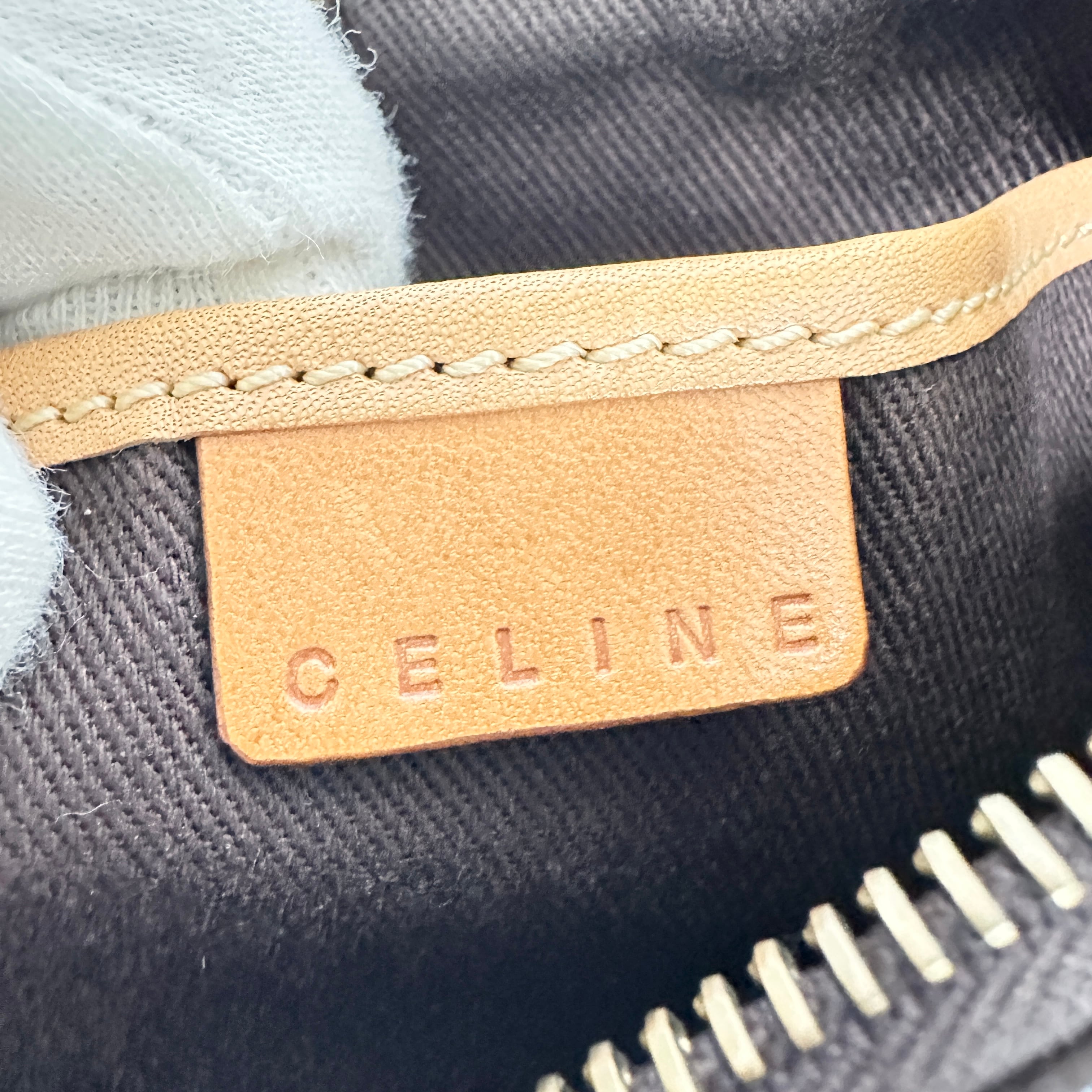 CELINE セリーヌ マカダム ワンショルダーバッグ ブラウン 13280