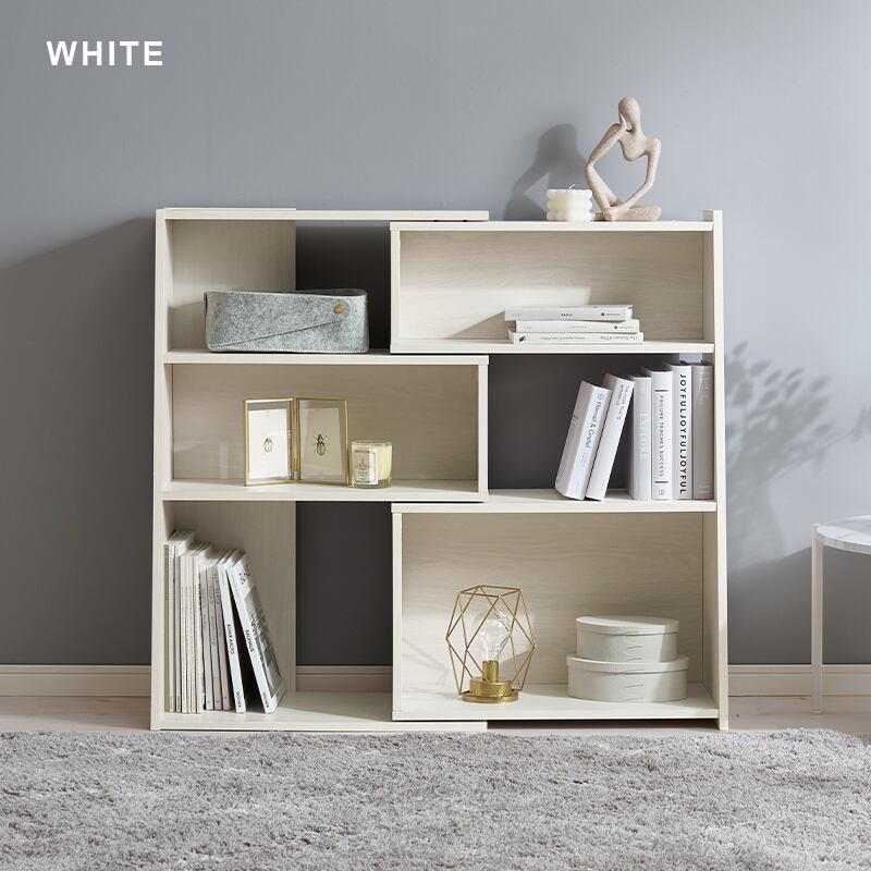 【組立式】スライド式オープンラック ディスプレイラック コーナーラック インテリア 3色展開 幅100cm