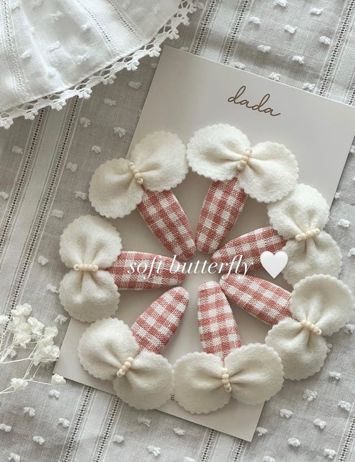 【dada.】soft butterfly (cream)